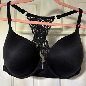 BODY BY VICTORIA PERFECT SHAPE LACE RACERBACK BRA (BLACK)